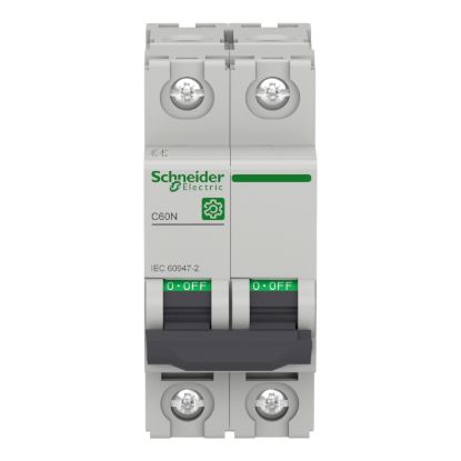 Picture of Miniature circuit breaker (MCB), Multi9 C60N, 2P, 32A, C curve, 10kA (IEC/EN 60947-2)