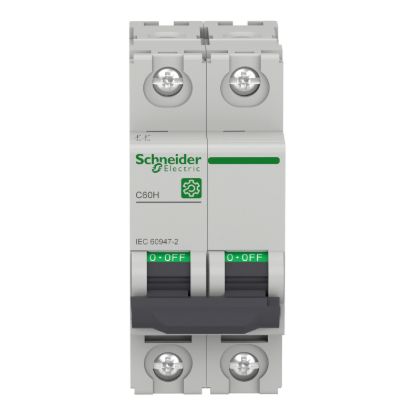 Picture of Miniature circuit breaker (MCB), Multi9 C60H, 2P, 16A, C curve, 15kA (IEC/EN 60947-2)