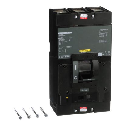 Picture of Circuit breaker, LA, 350A, 3 pole, 600VAC, 22kA, 250VDC, 10kA, lugs, thermal magnetic