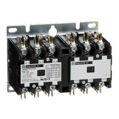 Picture of Reversing Hoist Contactor, 30 A, 3P, 110/120 VAC 50/60 Hz coil, open style