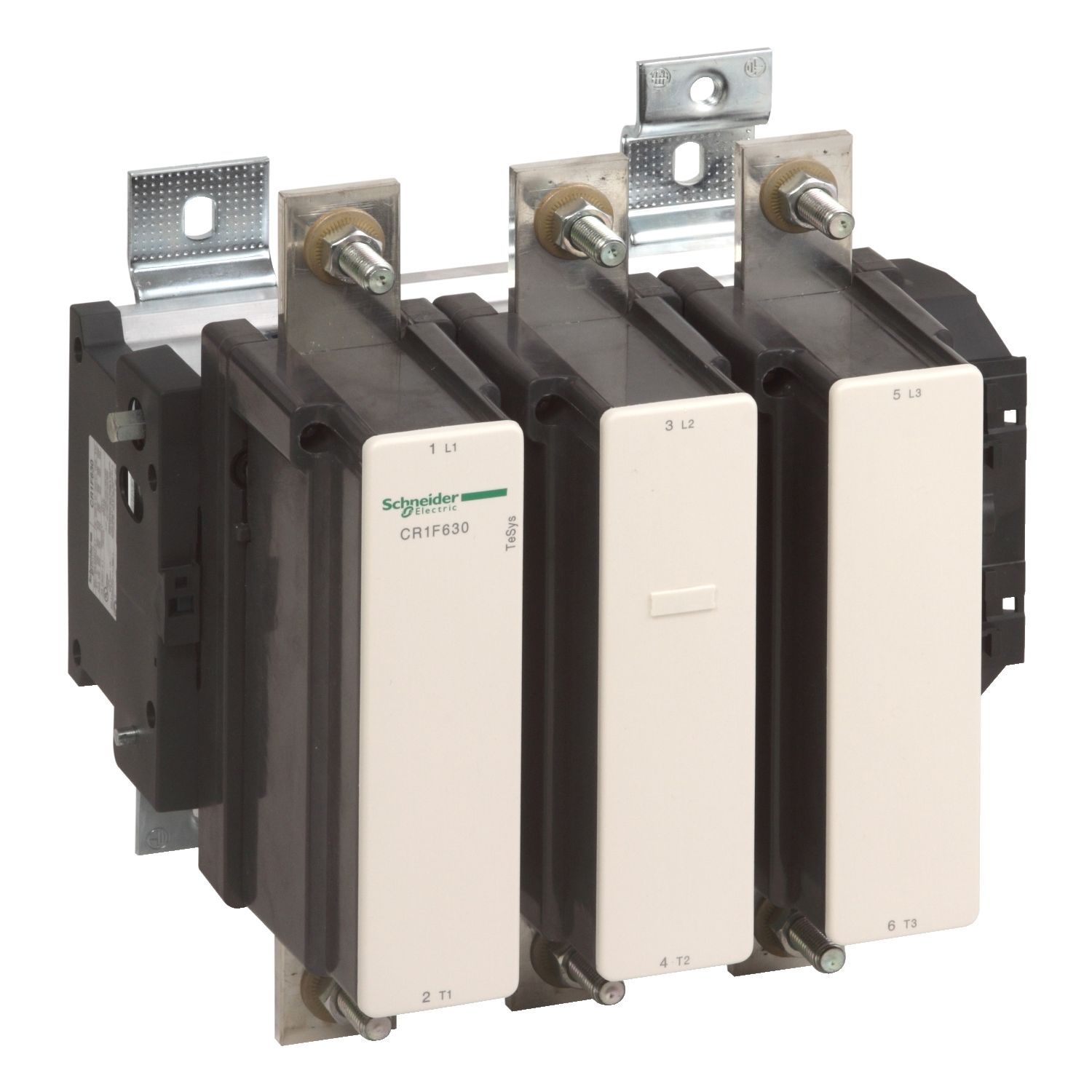 Picture of Magnetic latching contactor,TeSys F,3P(3NO),AC-3 <=440V 630A,220-230V DC coil