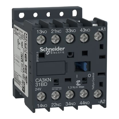 Picture of control relay, TeSys K, 4P(3NO+1NC), 690V, 220V DC standard coil