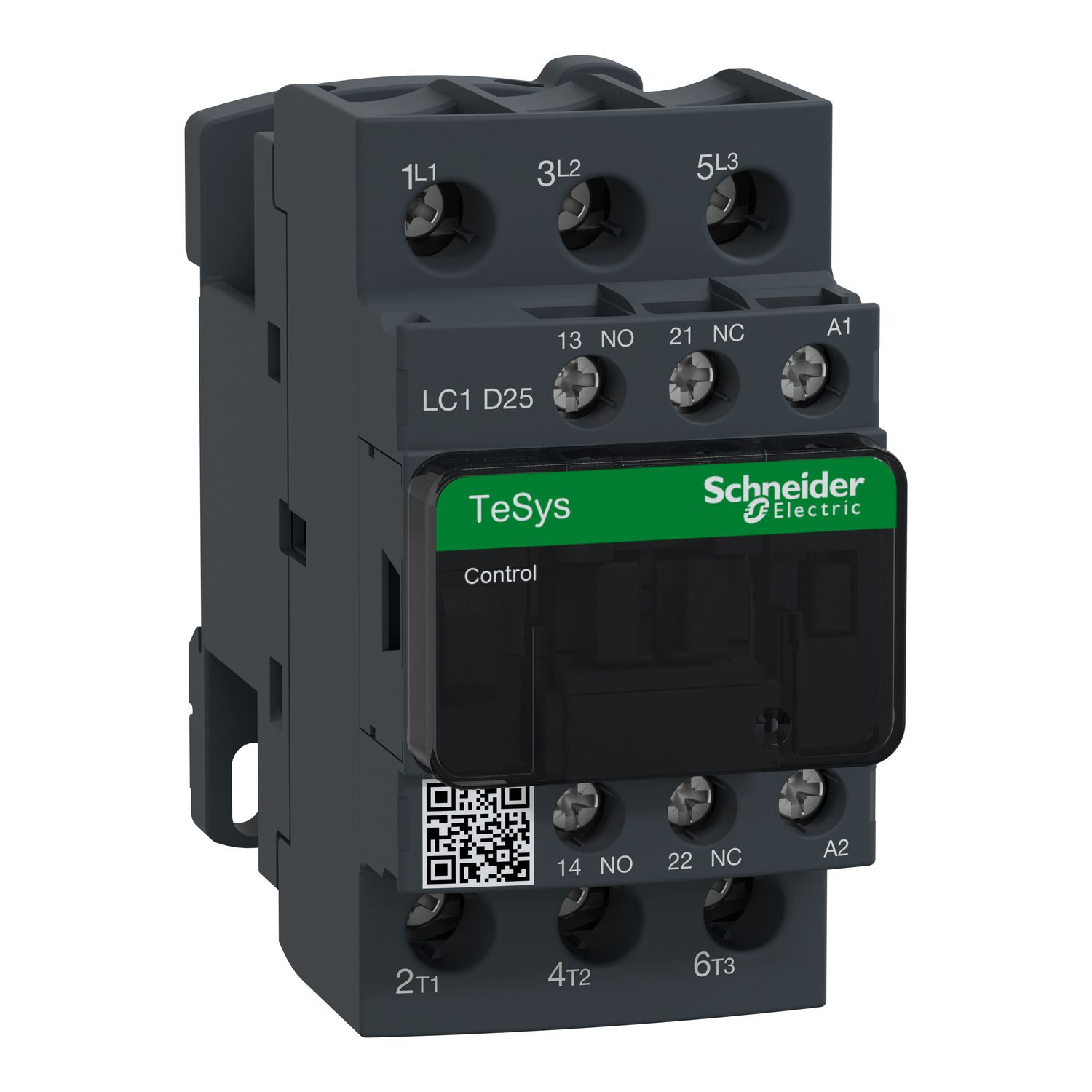 Picture of Contactor, TeSys D, 3P(3 NO), AC-3/AC-3e, 0 to 440V, 25A, 32VAC 50/60Hz coil