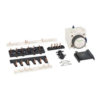 Picture of Kit for Star Delta Starter assembly of for 2 x Contactors LC1D25-D38 and star LC1D09-D18, TeSys D, with timer block