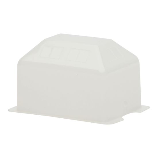 Picture of Round Socket; 10A, 230 - 240VAC, White, 1 - 2.5mm Panel