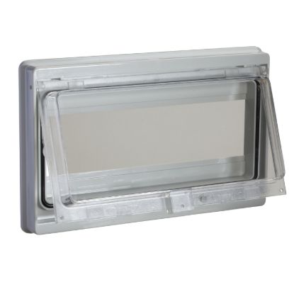 Picture of Modular front panel with sealed window. Opening 46 x180mm (10 modules).