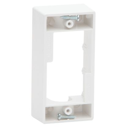 Picture of Short Architrave Single Worktop Mounting Block; White