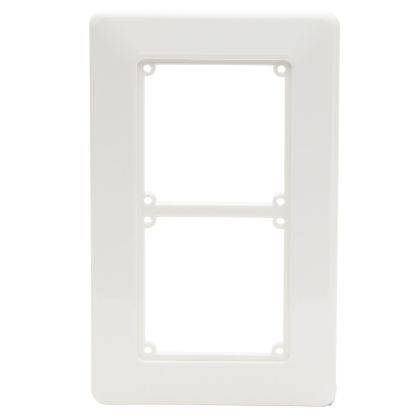 Picture of Flush Surround 2-Gang, 2 x 1 Configuration, Resistant White