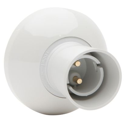 Picture of Batten Lampholder With Clip-On Cover; 3A, 250VAC, 150W, Bayonet Base, 4 x 2.5,wh