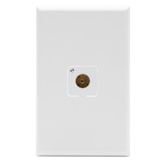 Picture of TV Socket Outlet; TV Legend, White