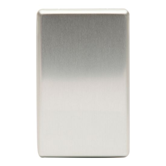 Picture of Full-Face Blank Switch Cover Plate; Metal, Stainless Steel