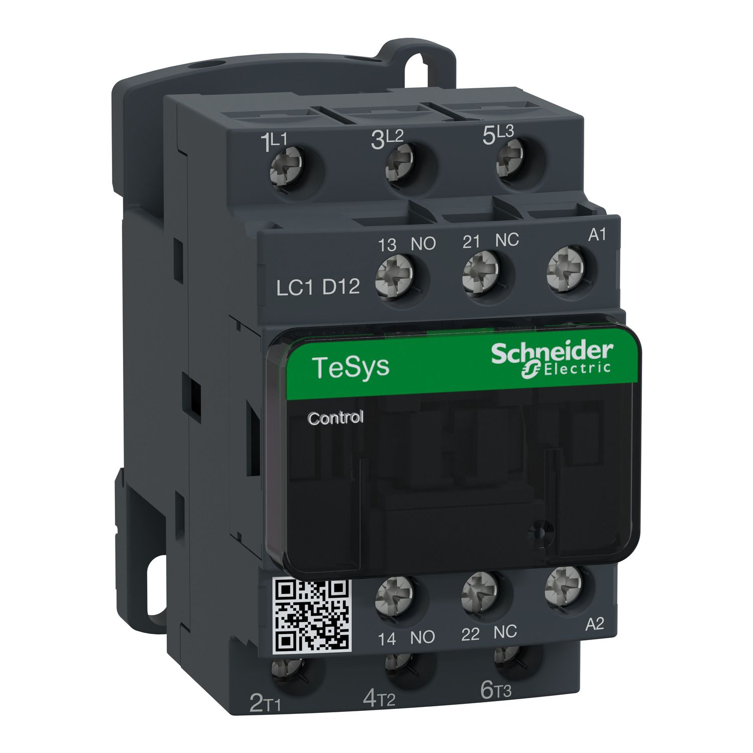 Picture of Contactor, TeSys D, 3P(3 NO), AC-3/AC-3e, 0 to 440V, 12A, 32VAC 50/60Hz coil