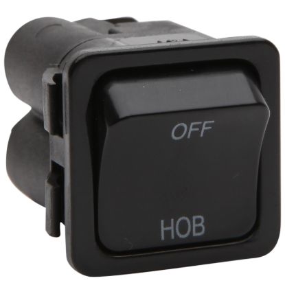 Picture of Switch 600 Series Mechanism - Single-pole - 1-gang - Marked HOB-OFF - 250 V - 32 A / 20 AX - Black