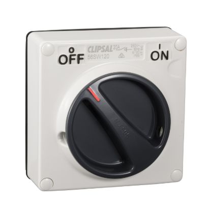 Picture of Switch, 20A, 240V, 1-Pole, Resistant White