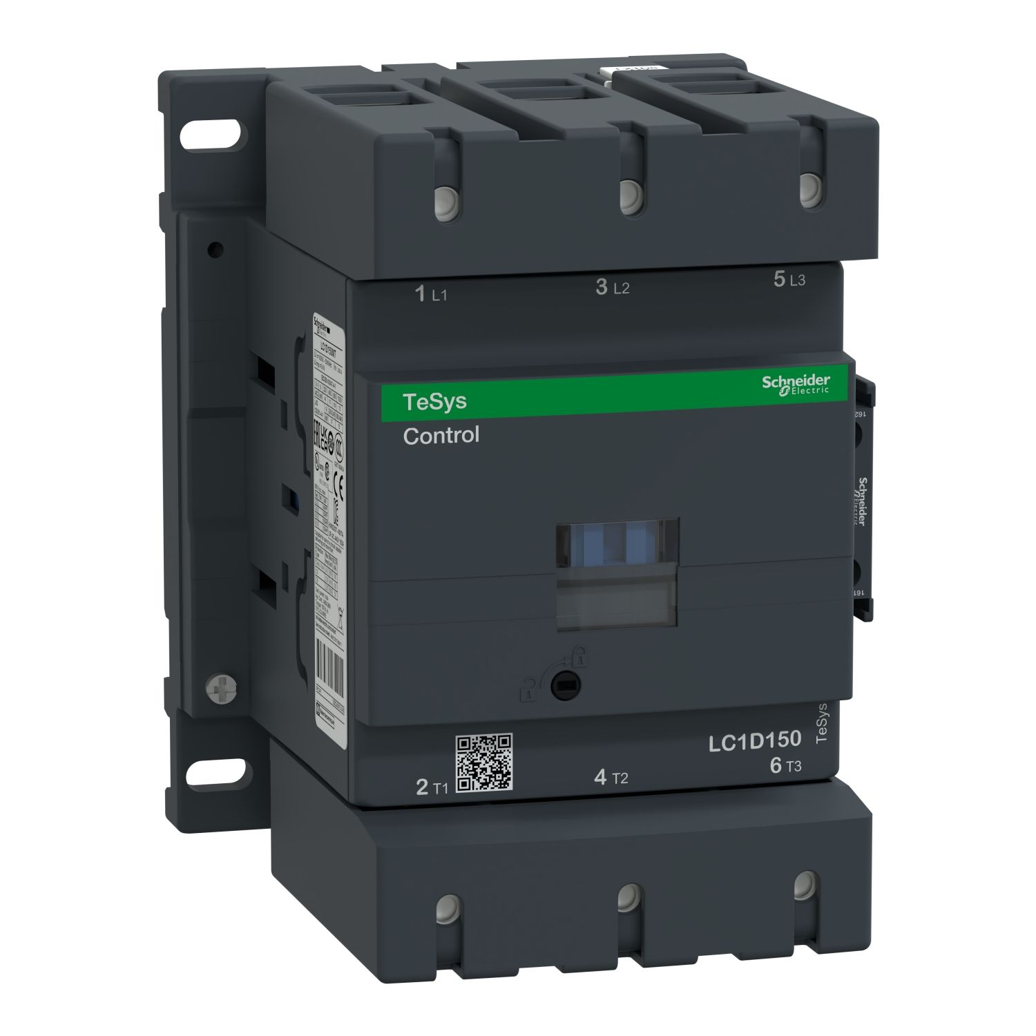 Picture of Contactor, TeSys Deca, 3P(3NO), AC-3/AC-3e, <=440V, 150A, 24V AC 50/60Hz coil, screw clamp terminals