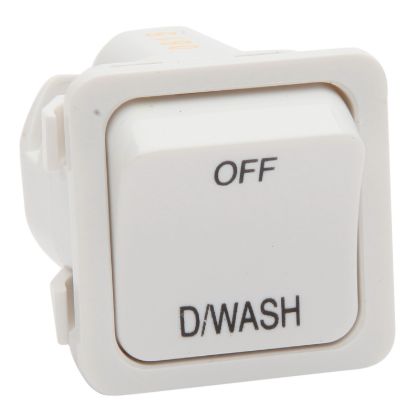 Picture of Switch 600 Series Mechanism - Single-pole - 1-gang - Marked OFF-D/WASH - 250 V - 20 A / 16 AX - White