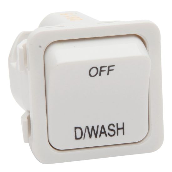 Picture of Switch 600 Series Mechanism - Single-pole - 1-gang - Marked OFF-D/WASH - 250 V - 20 A / 16 AX - White