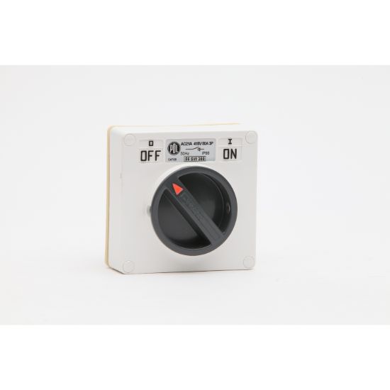 Picture of Switch, 50A, 415V, 3-Pole, Resistant White