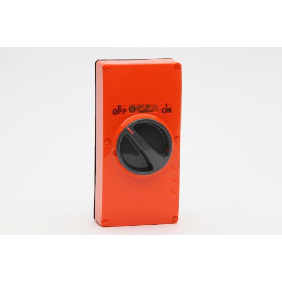 Picture of Switch, 63A, 415V, 3-Pole, 2-Gang, Resistant Orange