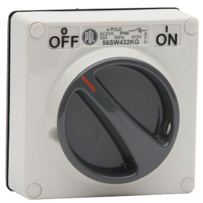 Picture of Switch - KG Series, 32A, 500V, 4-Pole, Grey