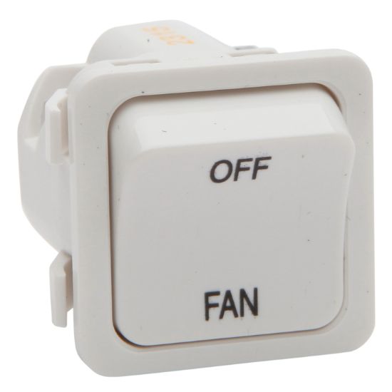 Picture of Switch 600 Series Mechanism - Single-pole - 1-gang - Marked FAN-OFF - 250 V - 20 A / 16 AX - White
