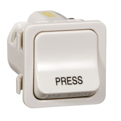 Picture of Switch 600 Series Mechanism - Single-pole - Marked PRESS - 250 V - 20 A / 16 AX - White