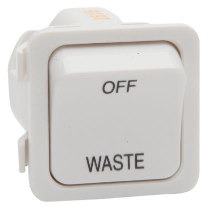 Picture of Switch 600 Series Mechanism - Single-pole - 1-gang - Marked OFF-WASTE - 250 V - 20 A / 16 AX - White