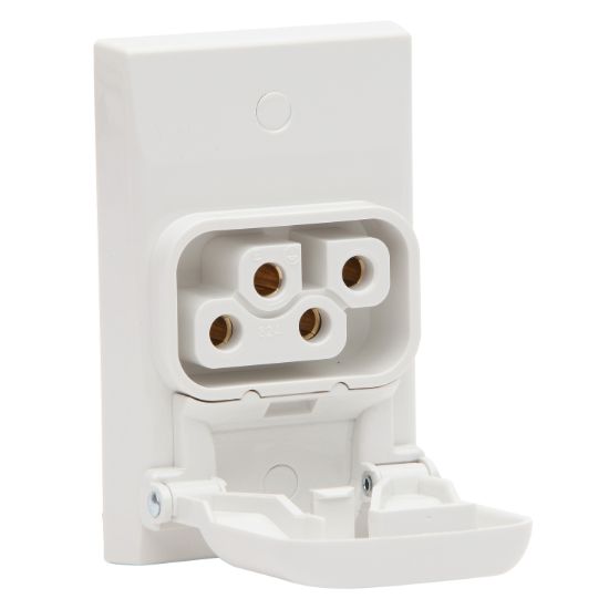 Picture of Range Socket; 32A, 230V/400VAC - 250V/500V, 4-Pin, White