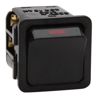 Picture of switch mechanism, double pole, 1 gang,  250 V, 16 A, 8 AX, M 40, black