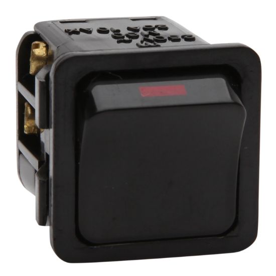 Picture of switch mechanism, double pole, 1 gang,  250 V, 16 A, 8 AX, M 40, black