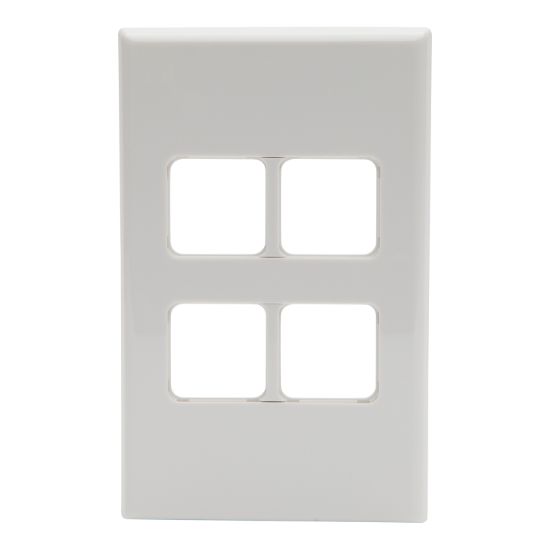 Picture of Cover Switch 600 Series - Vertical - 4-gang - White