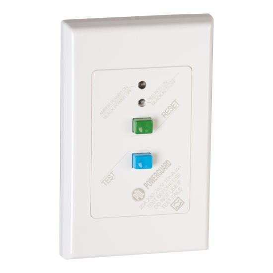 Picture of RCD Flush Plate 600 Series - 10mA trip - 240 V - 20 A - White