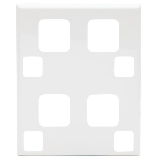 Picture of Dual Cover Plate; For Cat 695 Sockets, White