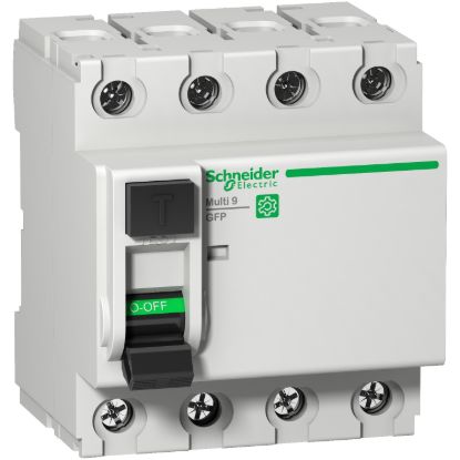 Picture of Residual current circuit breaker (RCCB), Multi9 GFP, 4P, 40A, A-SI type, 30mA