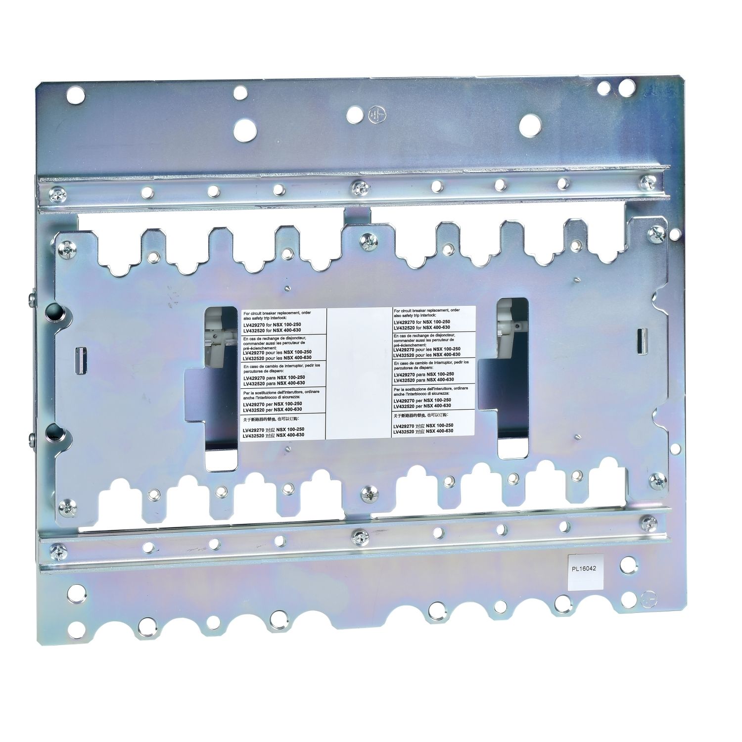 Picture of Mechanical interlocking by base plate, interlock accessory for ComPacT NSX 400…630A