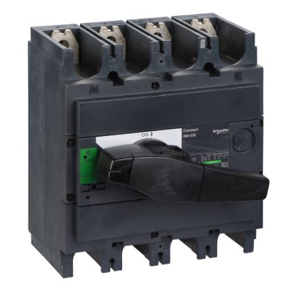 Picture of switch disconnector, Compact INS630, 630A, standard version with black rotary handle, 4 poles