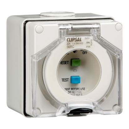 Picture of Residual Current Circuit Breaker, Clipsal - 56 Series, 2 Pole, 20A
