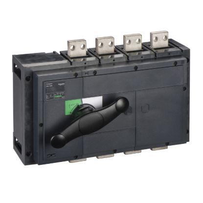 Picture of switch disconnector, Compact INS1250, 1250A, standard version with black rotary handle, 4 poles