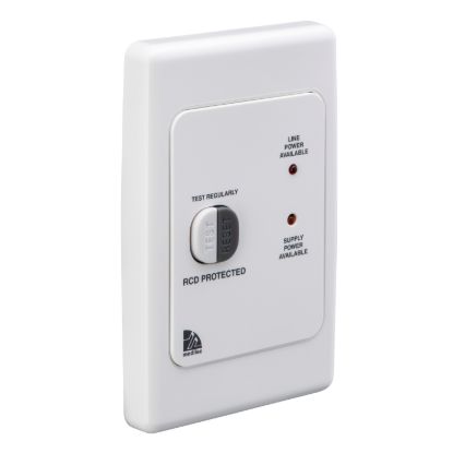 Picture of Residual Current Circuit Breaker, Medilec, 2 Pole, 20A, 10mA, Vertical