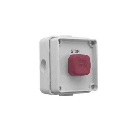 Picture of SWITCH 1 GANG WEATHER PROTECTED PUSH BUTTON 10A 250V