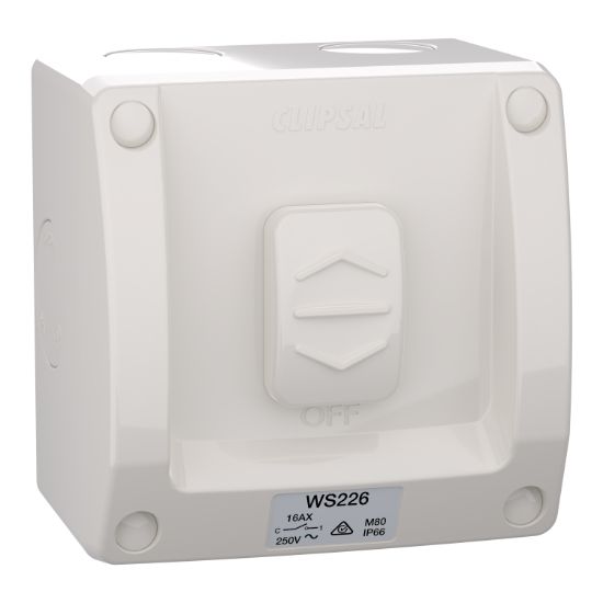 Picture of Switch, Weathershield, 1-Gang, 16AX, 250VAC, IP66