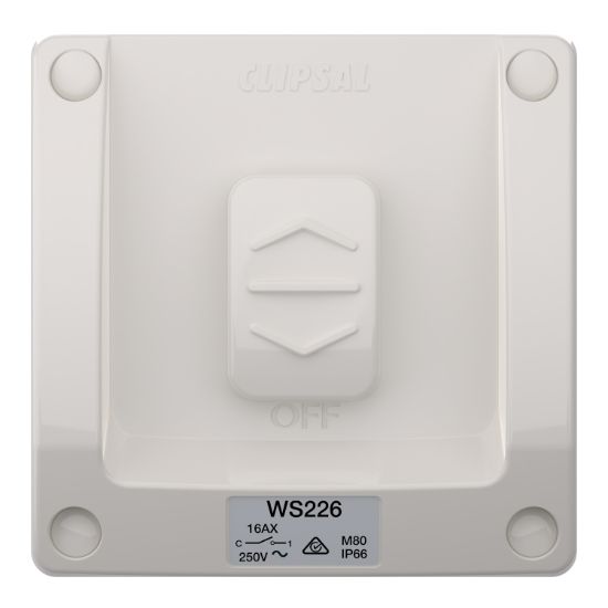 Picture of Switch, Weathershield, 1-Gang, 16AX, 250VAC, IP66