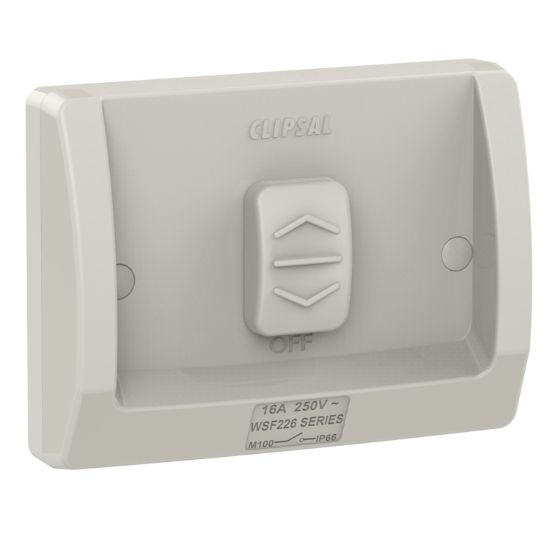 Picture of Switch, Weathershield, Flush, 1-Gang, 16AX, 250VAC, IP66