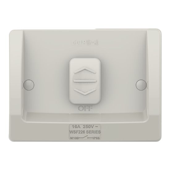 Picture of Switch, Weathershield, Flush, 1-Gang, 16AX, 250VAC, IP66