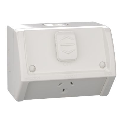 Picture of Socket, Weathershield, Single, 10A, 250VAC, IP54