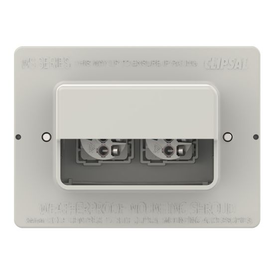 Picture of Switch, Weathershield, Flush, 2-Gang, 16AX, 250VAC, IP66