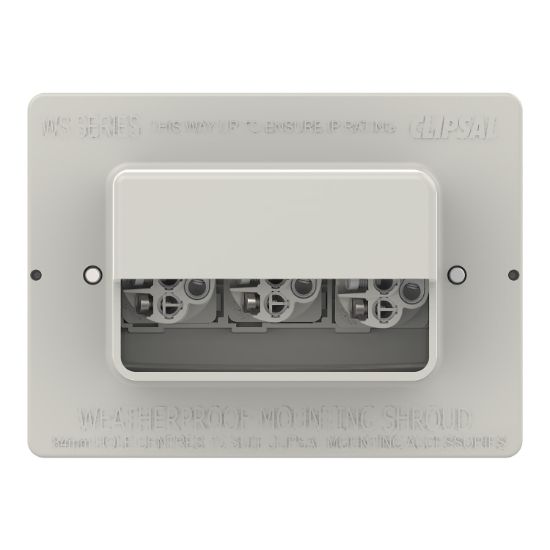 Picture of Switch, Weathershield, Flush, 3-Gang, 16AX, 250VAC, IP66