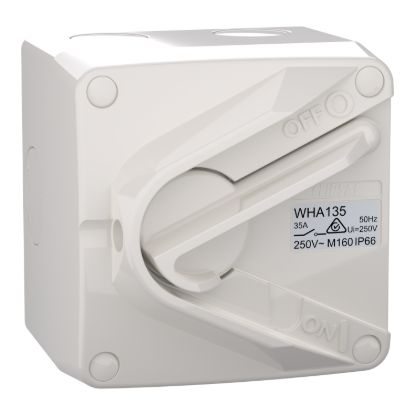 Picture of Switch, Weathershield, 1-Gang, 1 Pole, 35A, 250VAC, IP66