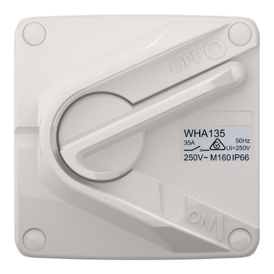 Picture of Switch, Weathershield, 1-Gang, 1 Pole, 35A, 250VAC, IP66