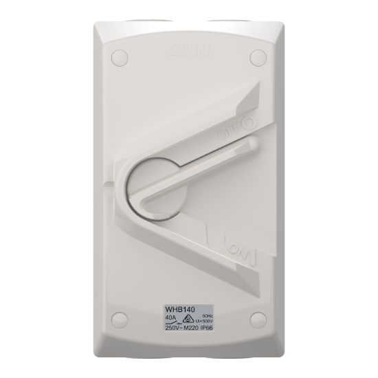 Picture of Switch, Weathershield, 1-Gang, 1 Pole, 40A, 250VAC, IP66